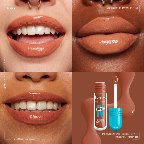 LIP I.V. TINTE LABIAL HIDRATANTE EFECTO GLOSS - NYX - Imagen 5