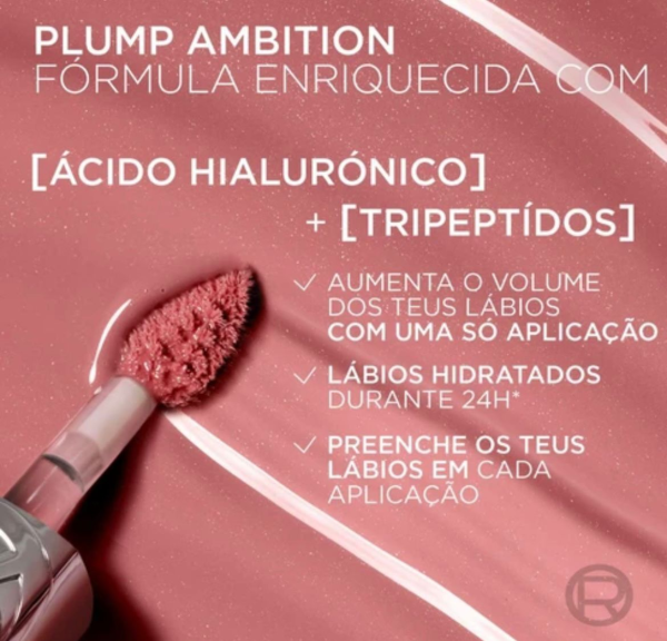 L'ORÉAL PARIS PARADISE PLUMP AMBITION ACEITE LABIAL CON HIALURÓN ACABADO BRILLANTE - Imagen 5